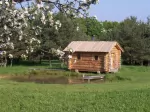 szauna a tóka partján